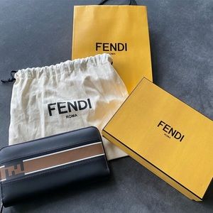 Fendi Reviera Wallet// Yellow**